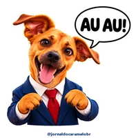 Figurinha do Caramelo: AU AU!