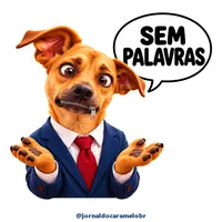 Figurinha do Caramelo: SEM PALAVRAS