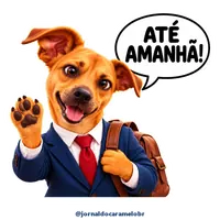 Figurinha do Caramelo: ATÉ AMANHÃ!