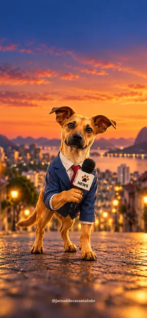 Wallpaper do Caramelo: Repórter na rua